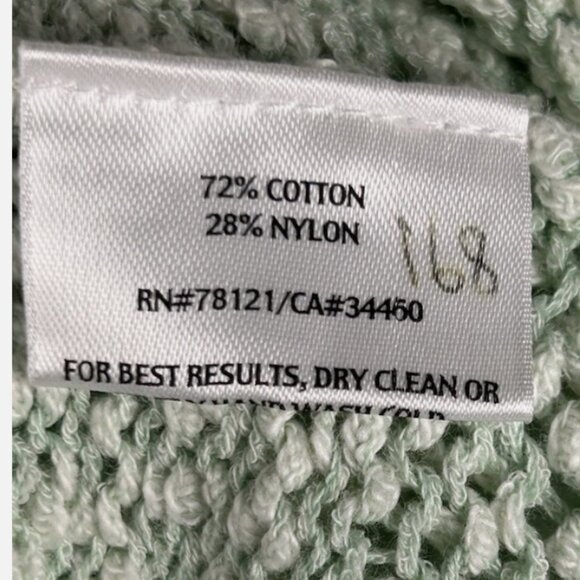Eileen Fisher Light Green Pullover Cotton Sweater Womens L Open Weave - Picture 6 of 6